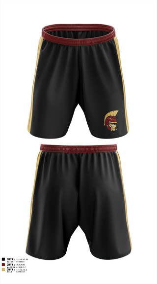 Athletic Shorts With Pockets, Minnesota State Academy for the Deaf Trojans, Cheer, Teamtime, Team time, sublimation, custom sports apparel, team uniforms, spirit wear, spiritwear, sports uniforms, custom shirts, team store, custom team store, fundraiser sports, apparel fundraiser