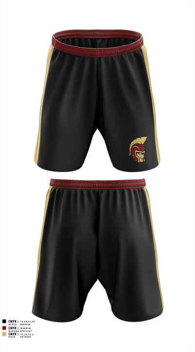 Minnesota State Academy for the Deaf Trojans Athletic Shorts With Pockets - 3
