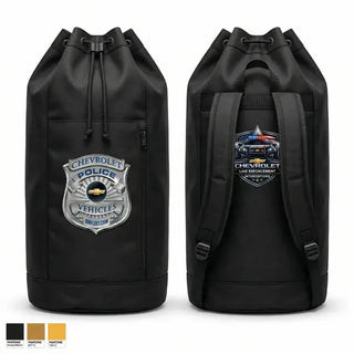 Gear Bag, Chevrolet Police Interceptor, Police, Teamtime, Team time, sublimation, custom sports apparel, team uniforms, spirit wear, spiritwear, sports uniforms, custom shirts, team store, custom team store, fundraiser sports, apparel fundraiser
