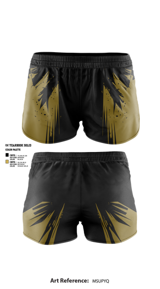 Womens Shorts, Salina High School Cheer, Cheer, Teamtime, Team time, sublimation, custom sports apparel, team uniforms, spirit wear, spiritwear, sports uniforms, custom shirts, team store, custom team store, fundraiser sports, apparel fundraiser