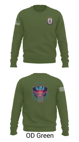 Crew Neck Sweatshirt, USS Bougainville CPO, , Teamtime, Team time, sublimation, custom sports apparel, team uniforms, spirit wear, spiritwear, sports uniforms, custom shirts, team store, custom team store, fundraiser sports, apparel fundraiser