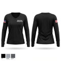 Houston Police Northeast Patrol Women's Long Sleeve V-neck Shirt - 1