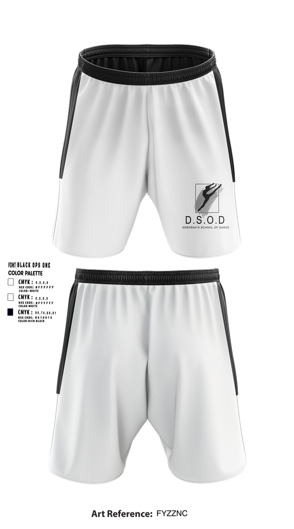 Athletic Shorts With Pockets, Deborah's School of Dance, , Teamtime, Team time, sublimation, custom sports apparel, team uniforms, spirit wear, spiritwear, sports uniforms, custom shirts, team store, custom team store, fundraiser sports, apparel fundraiser