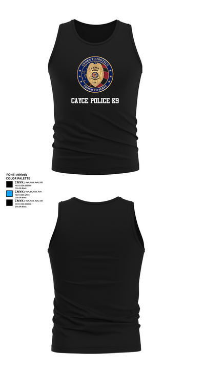 Cayce Police K9 35627395 Tank Top - 37