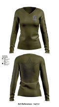 District I Street Crimes 1468514 Women's Long Sleeve V-neck Shirt - 112