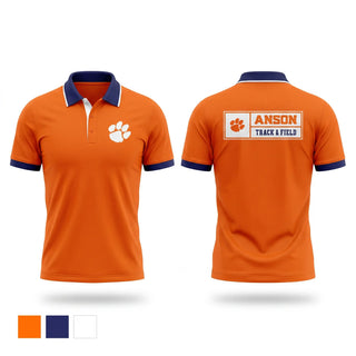 Short Sleeve Performance Polo, Anson Bearcats, Track & Field, Teamtime, Team time, sublimation, custom sports apparel, team uniforms, spirit wear, spiritwear, sports uniforms, custom shirts, team store, custom team store, fundraiser sports, apparel fundraiser