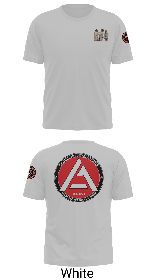 Old School Cotton Feel Shirt, Gracie JiuJitsu Athens, , Teamtime, Team time, sublimation, custom sports apparel, team uniforms, spirit wear, spiritwear, sports uniforms, custom shirts, team store, custom team store, fundraiser sports, apparel fundraiser