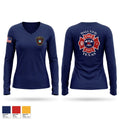 Wall Volunteer Fire Department Women's Long Sleeve V-neck Shirt - 1