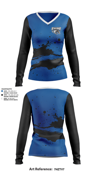 Womens Long Sleeve Vneck Shirt, Marshall Christian, , Teamtime, Team time, sublimation, custom sports apparel, team uniforms, spirit wear, spiritwear, sports uniforms, custom shirts, team store, custom team store, fundraiser sports, apparel fundraiser