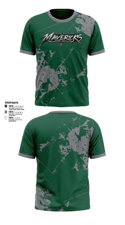 Central Utah Mavericks Short Sleeve Performance Shirt - 3