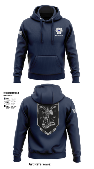 Hoodie, 1-222 Aviaition Regiment, Army, Teamtime, Team time, sublimation, custom sports apparel, team uniforms, spirit wear, spiritwear, sports uniforms, custom shirts, team store, custom team store, fundraiser sports, apparel fundraiser