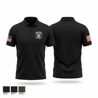 Short Sleeve Performance Polo, Conyers police K9 unit, Police, Teamtime, Team time, sublimation, custom sports apparel, team uniforms, spirit wear, spiritwear, sports uniforms, custom shirts, team store, custom team store, fundraiser sports, apparel fundraiser