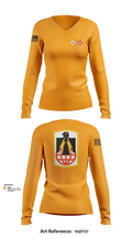 57th ESB 30195077 Women's Long Sleeve V-neck Shirt - 102
