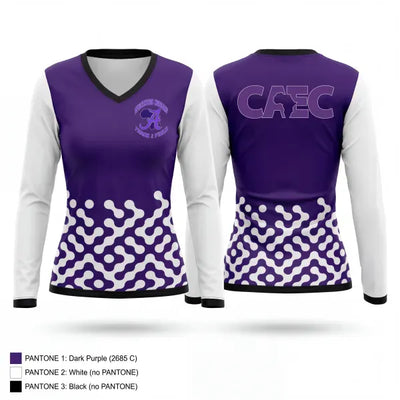CAEC Africentric Nubians 3228431 Women's Long Sleeve V-neck Shirt - 10