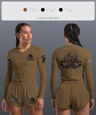 Womens Long Sleeve Vneck Shirt, 126th PLS Co, , Teamtime, Team time, sublimation, custom sports apparel, team uniforms, spirit wear, spiritwear, sports uniforms, custom shirts, team store, custom team store, fundraiser sports, apparel fundraiser