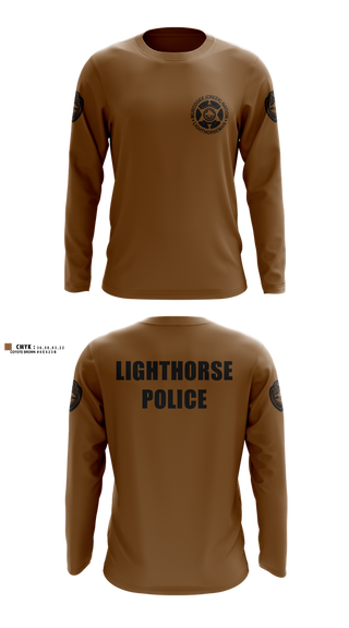 Long Sleeve Performance Shirt, Muscogee Nation Lighthorse Police North Patrol District, Police, Teamtime, Team time, sublimation, custom sports apparel, team uniforms, spirit wear, spiritwear, sports uniforms, custom shirts, team store, custom team store, fundraiser sports, apparel fundraiser