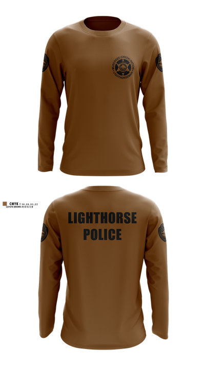 Muscogee Nation Lighthorse Police North Patrol District 73959407 Long Sleeve Performance Shirt 2