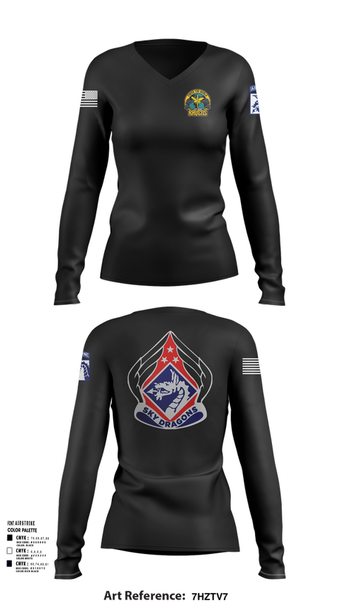 Womens Long Sleeve Vneck Shirt, 22 MPAD, , Teamtime, Team time, sublimation, custom sports apparel, team uniforms, spirit wear, spiritwear, sports uniforms, custom shirts, team store, custom team store, fundraiser sports, apparel fundraiser