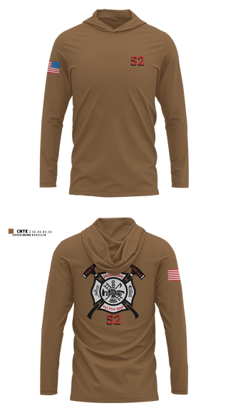 Long Sleeve hooded sunshirt, 52, Fire Department, Teamtime, Team time, sublimation, custom sports apparel, team uniforms, spirit wear, spiritwear, sports uniforms, custom shirts, team store, custom team store, fundraiser sports, apparel fundraiser