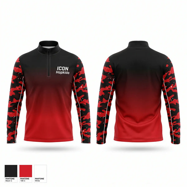 Quarter Zip Jacket, ICON Hapkido, , Teamtime, Team time, sublimation, custom sports apparel, team uniforms, spirit wear, spiritwear, sports uniforms, custom shirts, team store, custom team store, fundraiser sports, apparel fundraiser
