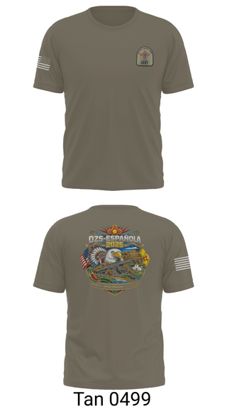 Short Sleeve Performance Shirt, OZS-Española, National Guard, Teamtime, Team time, sublimation, custom sports apparel, team uniforms, spirit wear, spiritwear, sports uniforms, custom shirts, team store, custom team store, fundraiser sports, apparel fundraiser