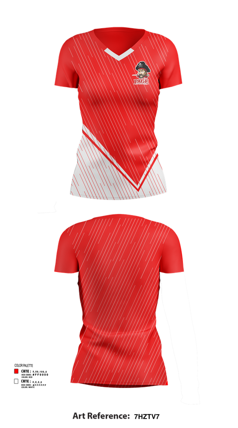 Womens Short Sleeve Vneck Shirt, Page High School Volleyball, Women's Volleyball, Teamtime, Team time, sublimation, custom sports apparel, team uniforms, spirit wear, spiritwear, sports uniforms, custom shirts, team store, custom team store, fundraiser sports, apparel fundraiser