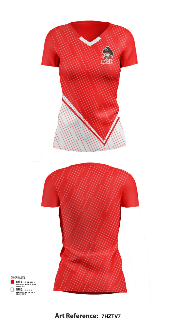Womens Short Sleeve Vneck Shirt, Page High School Volleyball, Women's Volleyball, Teamtime, Team time, sublimation, custom sports apparel, team uniforms, spirit wear, spiritwear, sports uniforms, custom shirts, team store, custom team store, fundraiser sports, apparel fundraiser
