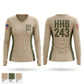 HHB 2-43 Women's Long Sleeve V-neck Shirt - 1