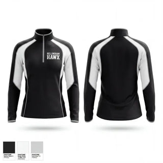 Quarter Zip Jacket, Bellingham Hawx, Men's Lacrosse, Teamtime, Team time, sublimation, custom sports apparel, team uniforms, spirit wear, spiritwear, sports uniforms, custom shirts, team store, custom team store, fundraiser sports, apparel fundraiser