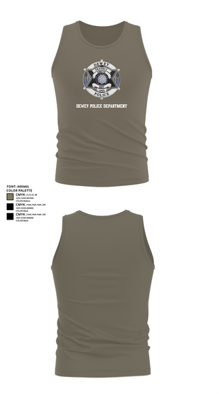 Tank Top, Dewey Police Department, , Teamtime, Team time, sublimation, custom sports apparel, team uniforms, spirit wear, spiritwear, sports uniforms, custom shirts, team store, custom team store, fundraiser sports, apparel fundraiser