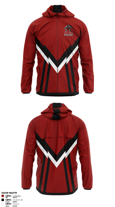 Inner City Wrestling 87889128 Windbreaker - 1