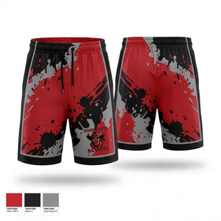 Athletic Shorts With Pockets, Mississippi Bandits Youth Football and Cheer Team, , Teamtime, Team time, sublimation, custom sports apparel, team uniforms, spirit wear, spiritwear, sports uniforms, custom shirts, team store, custom team store, fundraiser sports, apparel fundraiser