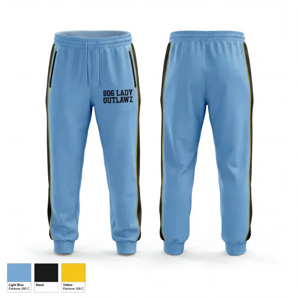 Sweatpants, 806 Lady Outlawz, Softball, Teamtime, Team time, sublimation, custom sports apparel, team uniforms, spirit wear, spiritwear, sports uniforms, custom shirts, team store, custom team store, fundraiser sports, apparel fundraiser