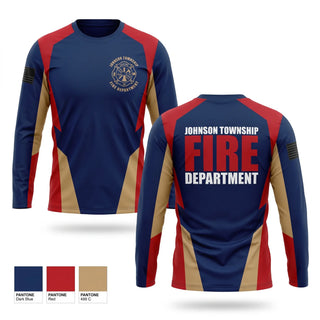 Long Sleeve Performance Shirt, Johnson township fire department, Fire Department, Teamtime, Team time, sublimation, custom sports apparel, team uniforms, spirit wear, spiritwear, sports uniforms, custom shirts, team store, custom team store, fundraiser sports, apparel fundraiser