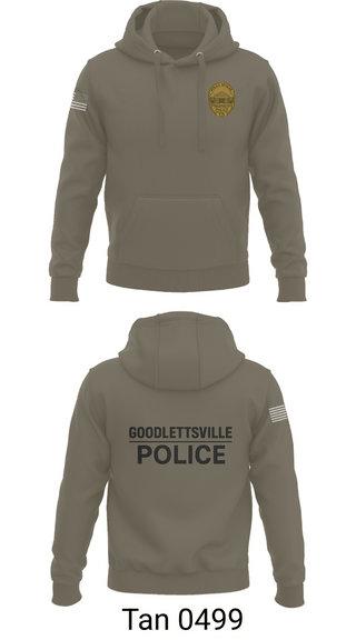 Hoodie, Goodlettsville Police Department, Police, Teamtime, Team time, sublimation, custom sports apparel, team uniforms, spirit wear, spiritwear, sports uniforms, custom shirts, team store, custom team store, fundraiser sports, apparel fundraiser