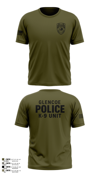 Old School Cotton Feel Shirt, GLENCOE POLICE DEPARTMENT K9, Police, Teamtime, Team time, sublimation, custom sports apparel, team uniforms, spirit wear, spiritwear, sports uniforms, custom shirts, team store, custom team store, fundraiser sports, apparel fundraiser