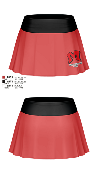 Skort, Madison Panthers Tennis, Tennis, Teamtime, Team time, sublimation, custom sports apparel, team uniforms, spirit wear, spiritwear, sports uniforms, custom shirts, team store, custom team store, fundraiser sports, apparel fundraiser