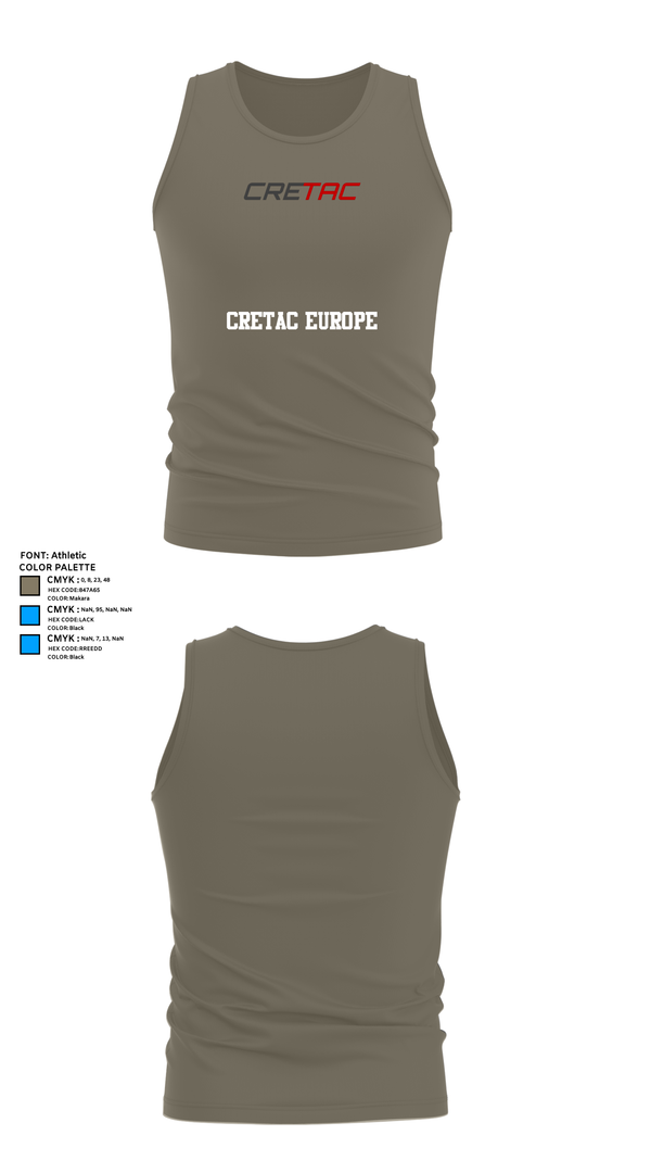 Tank Top, CRETAC Europe, , Teamtime, Team time, sublimation, custom sports apparel, team uniforms, spirit wear, spiritwear, sports uniforms, custom shirts, team store, custom team store, fundraiser sports, apparel fundraiser