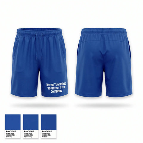 Athletic Shorts With Pockets, Eldred Township Volunteer Fire Company, Fire Department, Teamtime, Team time, sublimation, custom sports apparel, team uniforms, spirit wear, spiritwear, sports uniforms, custom shirts, team store, custom team store, fundraiser sports, apparel fundraiser