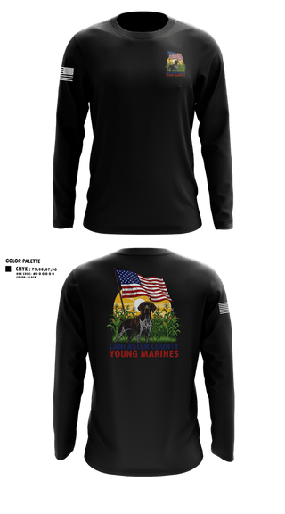 Long Sleeve Performance Shirt, Lancaster County Young Marines, Marines, Teamtime, Team time, sublimation, custom sports apparel, team uniforms, spirit wear, spiritwear, sports uniforms, custom shirts, team store, custom team store, fundraiser sports, apparel fundraiser