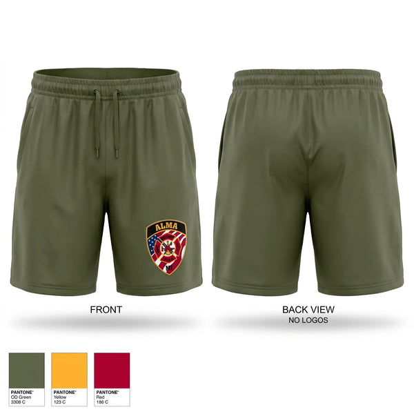 Athletic Shorts With Pockets, Alma District Fire Department, Fire Department, Teamtime, Team time, sublimation, custom sports apparel, team uniforms, spirit wear, spiritwear, sports uniforms, custom shirts, team store, custom team store, fundraiser sports, apparel fundraiser