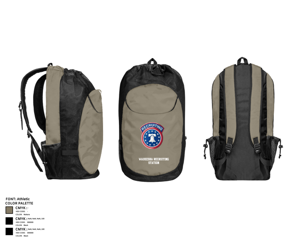 Gear Bag, Waukesha recruiting station, Army, Teamtime, Team time, sublimation, custom sports apparel, team uniforms, spirit wear, spiritwear, sports uniforms, custom shirts, team store, custom team store, fundraiser sports, apparel fundraiser