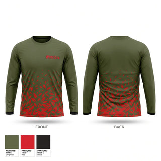 Long Sleeve Performance Shirt, Warriors, Men's Basketball, Teamtime, Team time, sublimation, custom sports apparel, team uniforms, spirit wear, spiritwear, sports uniforms, custom shirts, team store, custom team store, fundraiser sports, apparel fundraiser