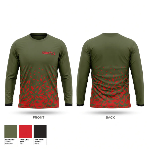 Long Sleeve Performance Shirt, Warriors, Men's Basketball, Teamtime, Team time, sublimation, custom sports apparel, team uniforms, spirit wear, spiritwear, sports uniforms, custom shirts, team store, custom team store, fundraiser sports, apparel fundraiser