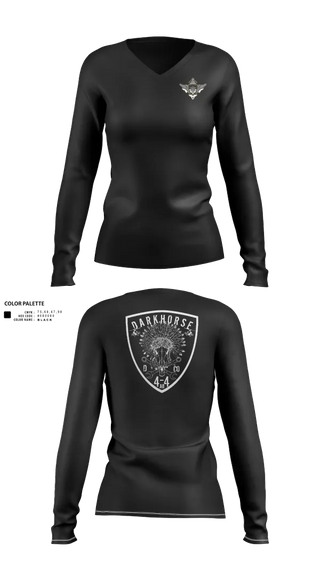 Womens Long Sleeve Vneck Shirt, D/4-4, , Teamtime, Team time, sublimation, custom sports apparel, team uniforms, spirit wear, spiritwear, sports uniforms, custom shirts, team store, custom team store, fundraiser sports, apparel fundraiser