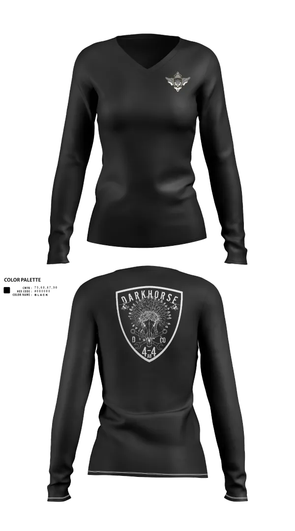 Womens Long Sleeve Vneck Shirt, D/4-4, , Teamtime, Team time, sublimation, custom sports apparel, team uniforms, spirit wear, spiritwear, sports uniforms, custom shirts, team store, custom team store, fundraiser sports, apparel fundraiser