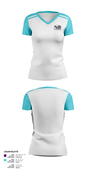 Womens Short Sleeve Vneck Shirt, Columbia Knights Football, , Teamtime, Team time, sublimation, custom sports apparel, team uniforms, spirit wear, spiritwear, sports uniforms, custom shirts, team store, custom team store, fundraiser sports, apparel fundraiser