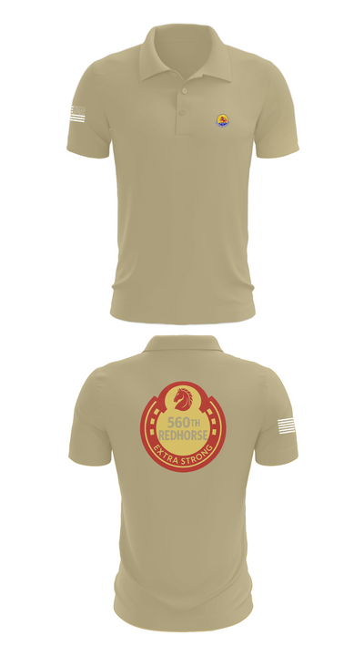 560th Redhorse Unit 43549441 Short Sleeve Performance Polo - 87