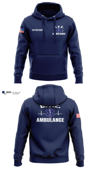 Hoodie, B.Y.E. AMBULANCE SERVICE INC., EMS/EMT, Teamtime, Team time, sublimation, custom sports apparel, team uniforms, spirit wear, spiritwear, sports uniforms, custom shirts, team store, custom team store, fundraiser sports, apparel fundraiser