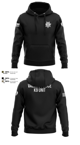 Hoodie, Vallejo PD K9 Unit, , Teamtime, Team time, sublimation, custom sports apparel, team uniforms, spirit wear, spiritwear, sports uniforms, custom shirts, team store, custom team store, fundraiser sports, apparel fundraiser